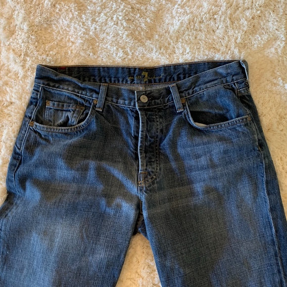 Sold! 7 FOR ALL MANKIND RELAXED BUTTON FLY JEANS - Picture 2 of 8